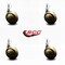 Service Caster 2.5 Inch Windsor Antique Metal Ball Caster - 3/8 Inch Threaded Stem, 4PK SCC-TS01S25-DCS-WA-381634-4 - alternate 3